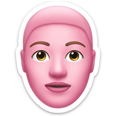 moisturizing hydrogel face mask pink sticker