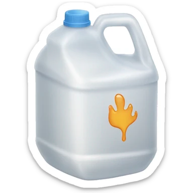 Gallon of bleach sticker