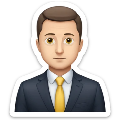 Volodymyr Zelensky, President of Ukraine sticker