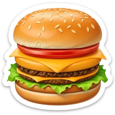 Cheeseburger sticker