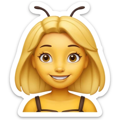 maya de bij met make up sticker