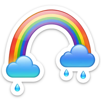 looks real rainbow sticker