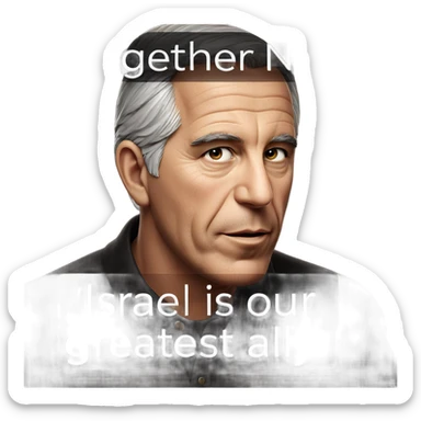 old man looking at viewer sticker