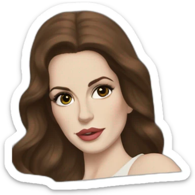 lana del rey driving a chevrolet sticker