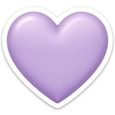 lilac heart sticker