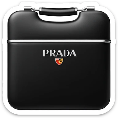 original logo prada milano sticker