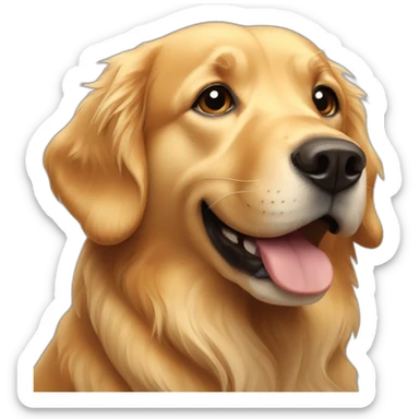 Golden retriever sticker