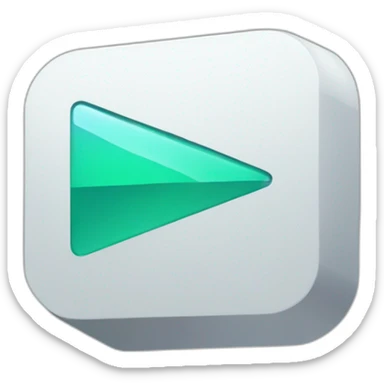 Video play button sticker