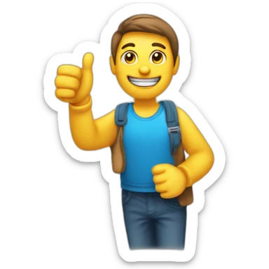 a person giving a thumbs up with the text FACT underneath  sticker