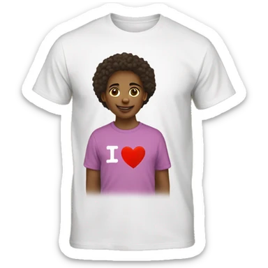T-shirt with the inscription “I ❤️ mari” sticker