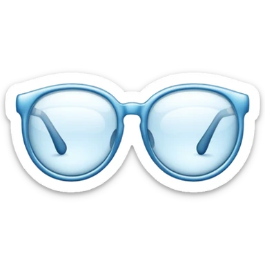 pair of glasses with sparkle sticker