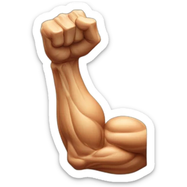 veined flexed biceps sticker