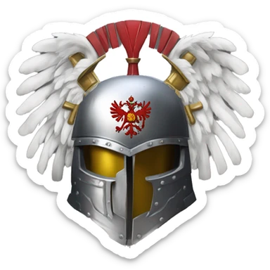 Warhammer 40000 helmet, featuring the Russian coat of arms. sticker