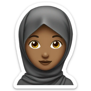 A girl with hijab  sticker