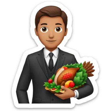 Turkey and a bank building   sticker