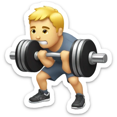 dumbells sticker
