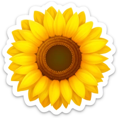 Emoji de la flor de girasol sticker