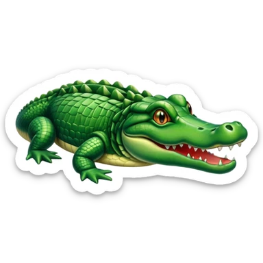 Alligator swimming  sticker