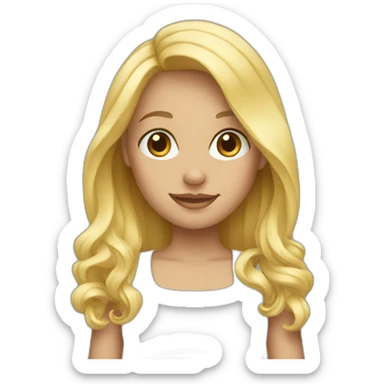 Blonde sticker