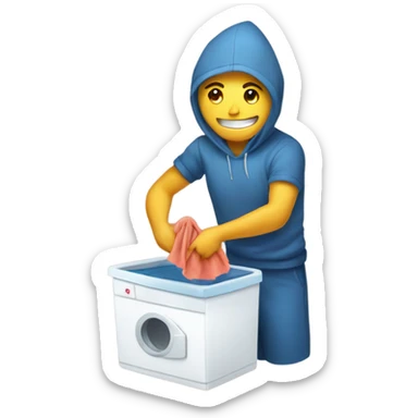 Kopernik doing laundry  sticker
