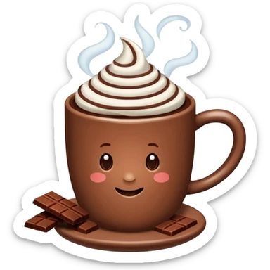 hot cocoa sticker