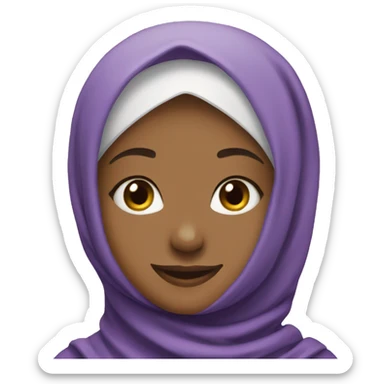 Hijab girl smiling sticker