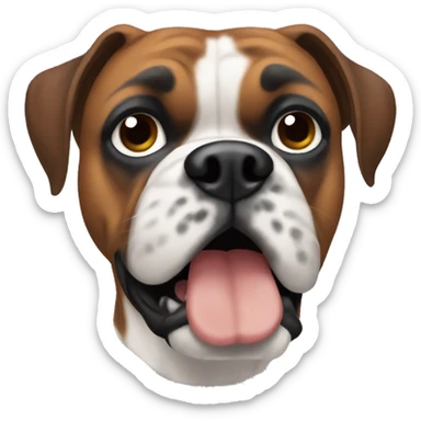 Boxer dog sticker