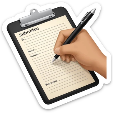 Subscribe now sticker