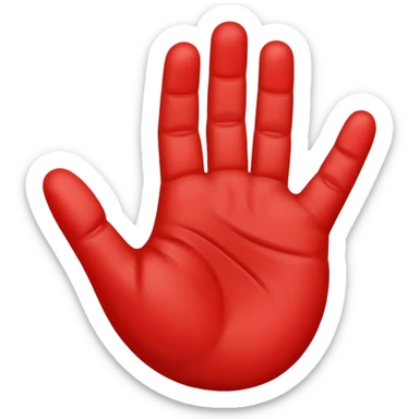 rash baby hand sticker