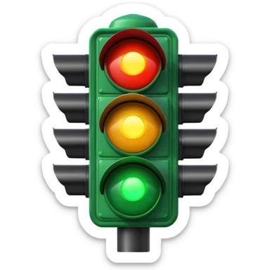 green traffic light means go just green light sticker