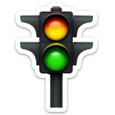 Rainbow Traffic Light sticker