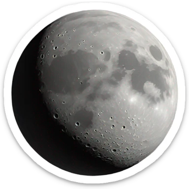 Moon sticker