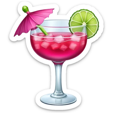 hibiscus margarita sticker