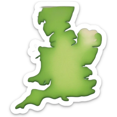 Map of north of england sticker