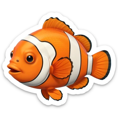 Nemo clownfish sticker