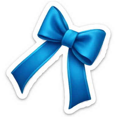 Blue bows  sticker