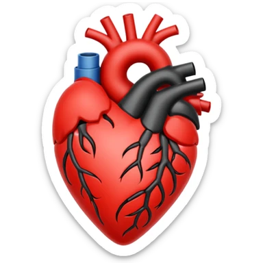 heart with black stitches sticker