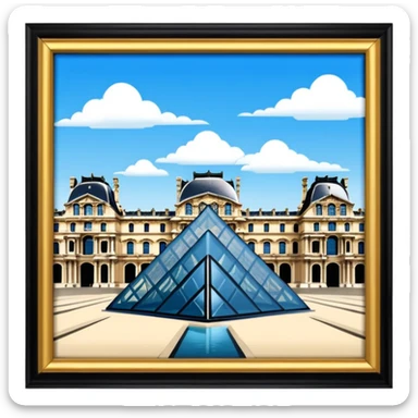 The louvre museum  sticker