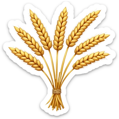 An emoji of a bundle of wheat stalks from ancient Mesopotamia. sticker
