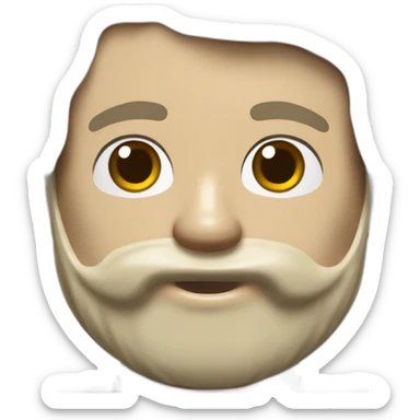 Lego-man-with a beard, a big nose and blue eyes sticker