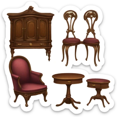 victorian furniture sticker