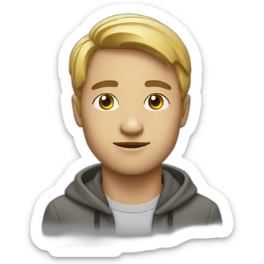 personne qui lève les yeux au ciel sticker