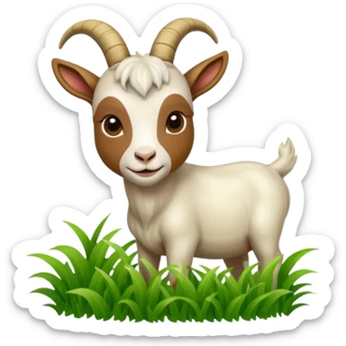 goat eating food sticker