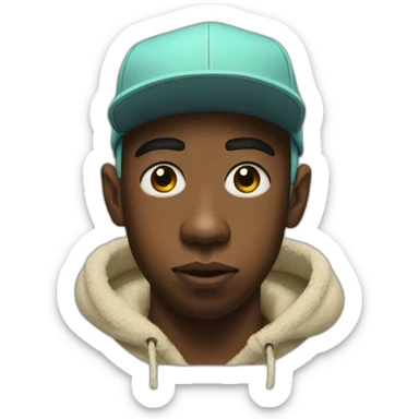 tyler the creator in calm me if you get lost sticker