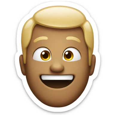 Emoji with a big smile sticker