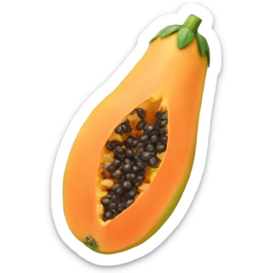 Realistic Papaya  sticker