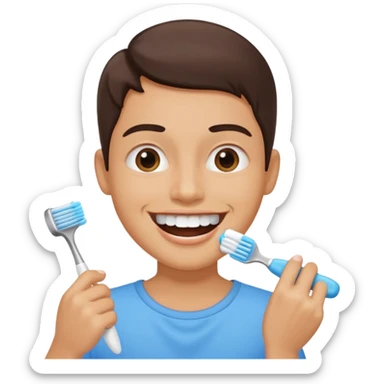 brush the teeth sticker