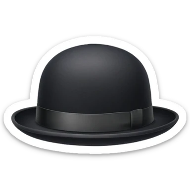 a bowler hat sticker