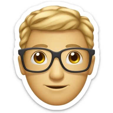 Amoureux avec des lunettes de soleil  sticker