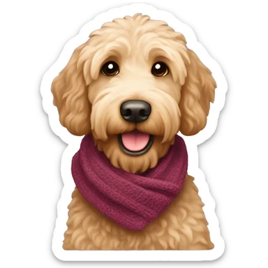labradoodle-in-the-scarf sticker